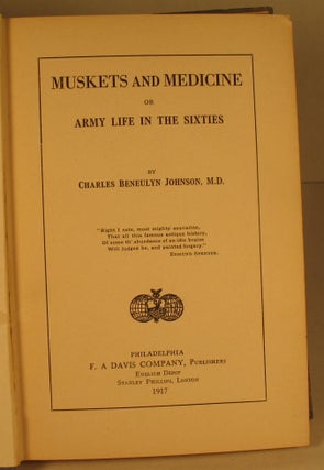 Muskets and Medicine, or Army Life in the Sixties