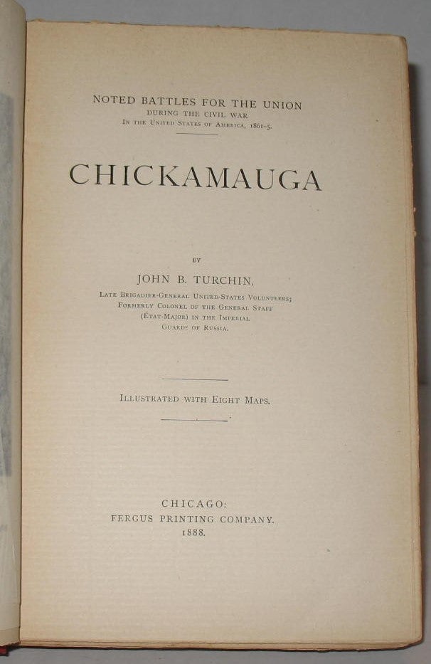 Chickamauga | General John B. Turchin | First