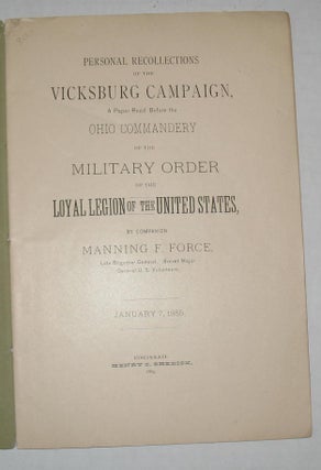 Personal Recollections of the Vicksburg Campaign
