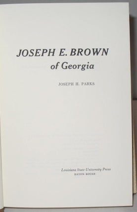 Joseph E. Brown of Georgia
