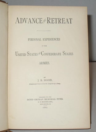 Advance and Retreat; Personal Experiences in the United States and Confederate States Armies.