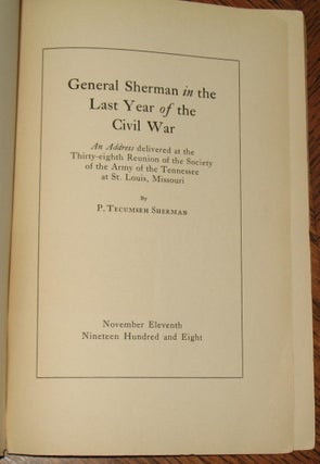 General Sherman in the Last Year of the War.