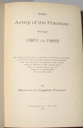 The Army of the Potomac From 1861 to 1863