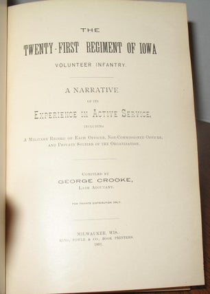 The Twenty-First Regiment of Iowa Volunteer Infantry:
