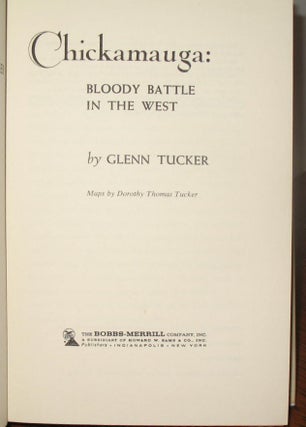 Chickamauga: Bloody Battle in the West.