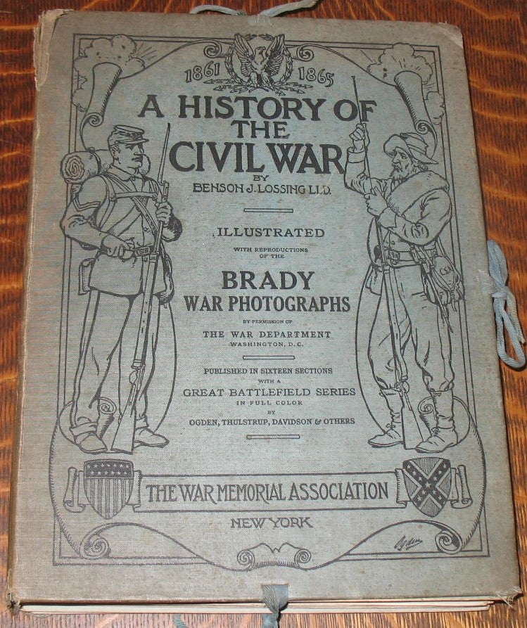 Item #548 A History of the Civil War, 1861-1865. Benson Lossing.