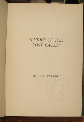 Lyrics of the Lost Cause