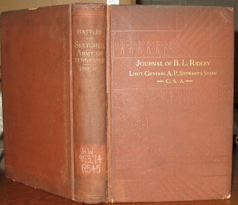 Item #642 Battles and Sketches of the Army of Tennessee. Lieutenant Bromfield L. Ridley.